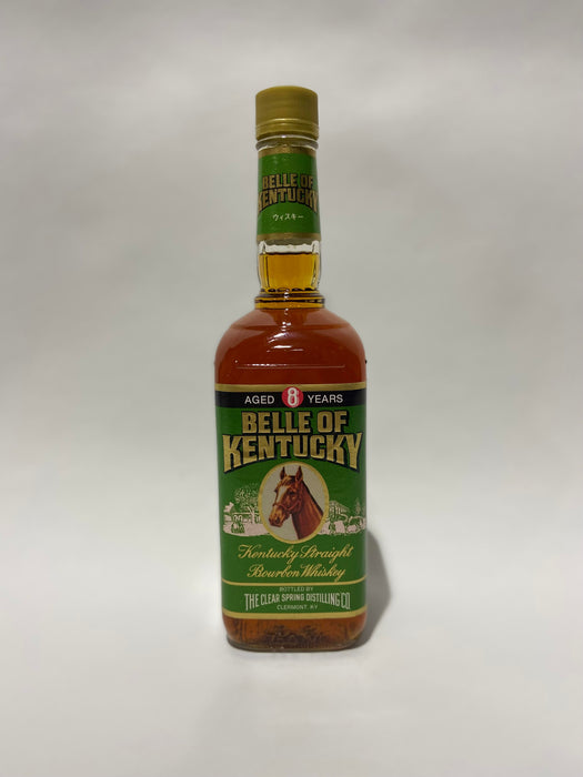 Clear Spring Distilling Co BELLE of KENTUCKY  8 year old Kentucky Straight Bourbon 90 proof 1988