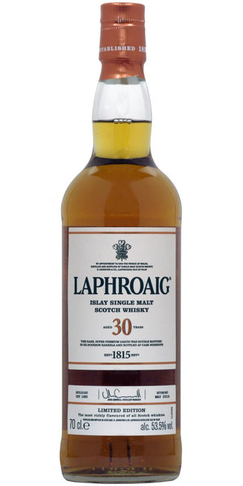 2016 Laphroaig 30 Year Old Cask Strength Single Malt Scotch Whisky 700ml