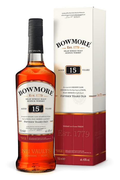 Bowmore 15 Year Old Single Malt Scotch Whisky 750ml