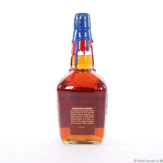 2001 Makers Mark It's That Time of Year Again Blue/Red Wax Kentucky Straight Bourbon Whisky 1Lt