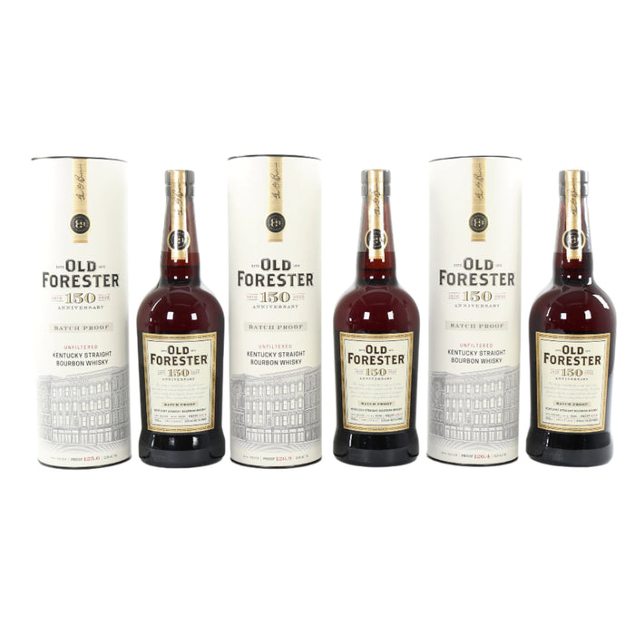 Old Forester Batch Proof 150th Anniversary Batch 1-3 Bundle Straight Bourbon Whiskey 750ml