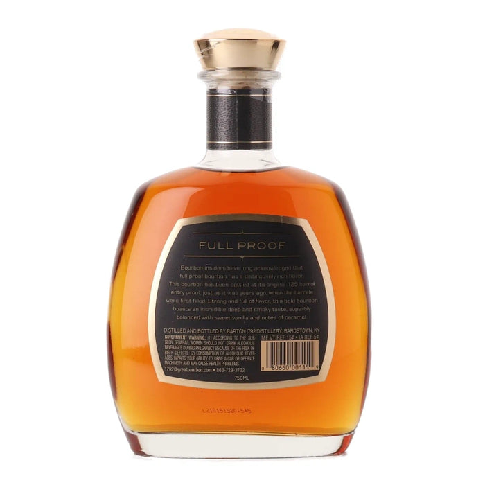1792 Full Proof Kentucky Straight Bourbon 750ml Back