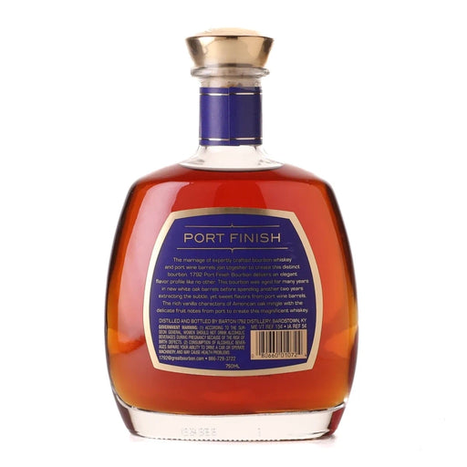 1792 Port Finish Kentucky Straight Bourbon 750ml Back