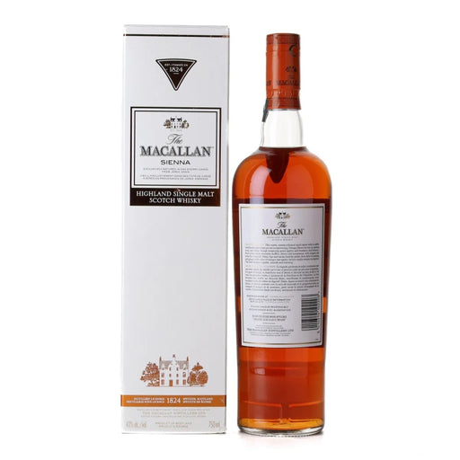 1824 Macallan Series Sienna Single Malt Scotch Whisky 750ml Back