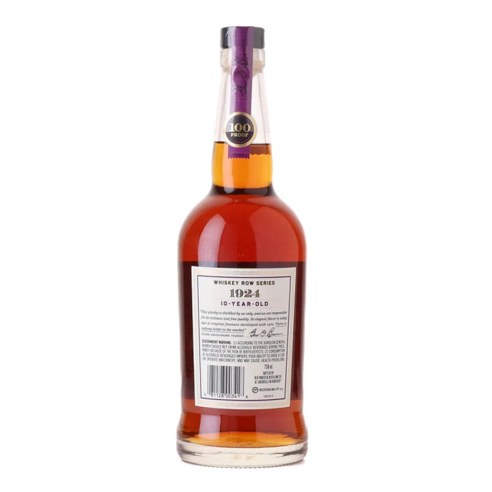 1924 Old Forester 10 Year Old Kentucky Straight Bourbon 750ml Back