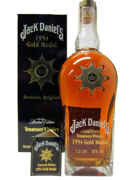 1954 Jack Daniel's Gold Medal Series Tennessee Whiskey 1Lt (Bottle & Box)