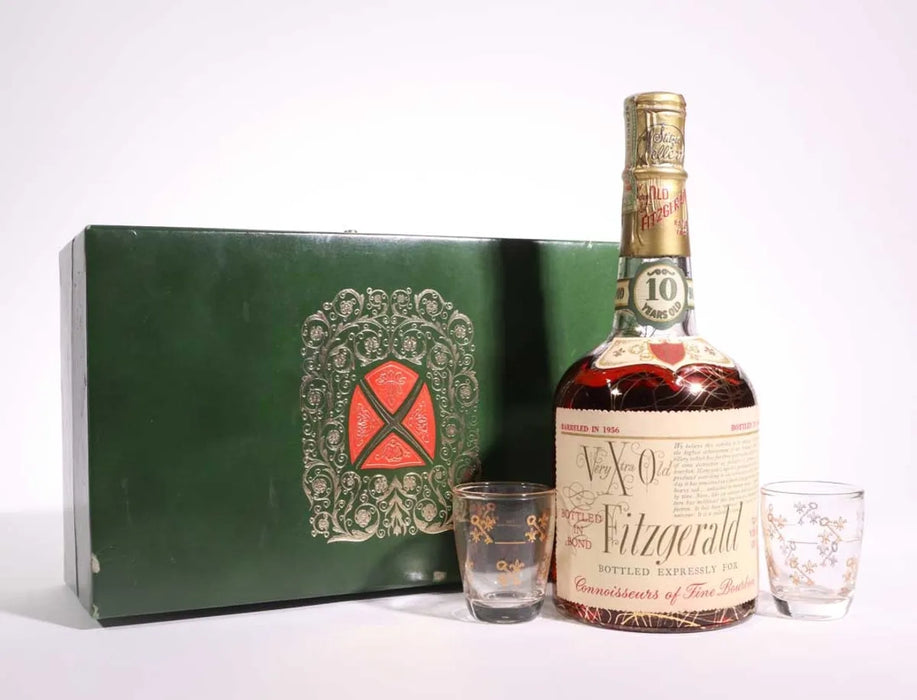 1956 Old Fitzgerald Very Xtra Old 10 Year Old Straight Bourbon Whiskey 4/5 Quart