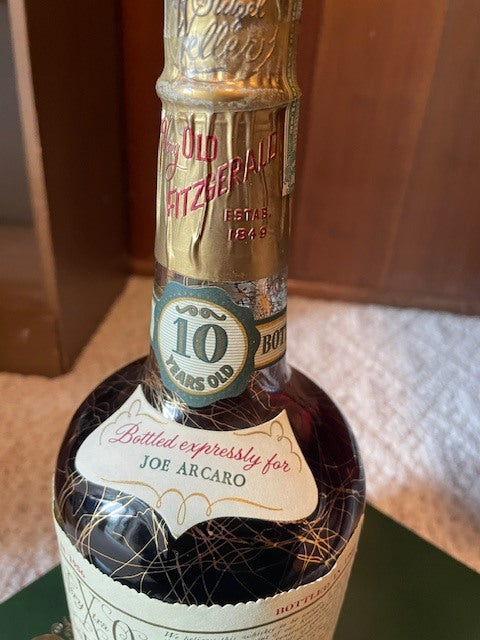 1956 Old Fitzgerald Very Xtra Old 10 Year Old Straight Bourbon Whiskey 4/5 Quart