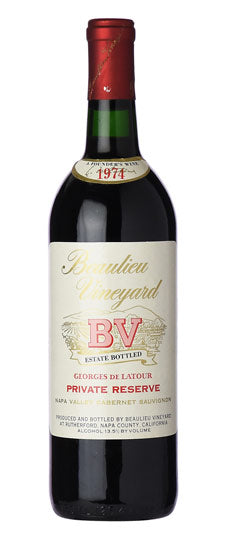 1974 Beaulieu Vineyard BV Georges de Latour Private Reserve Cabernet Sauvignon 750ml