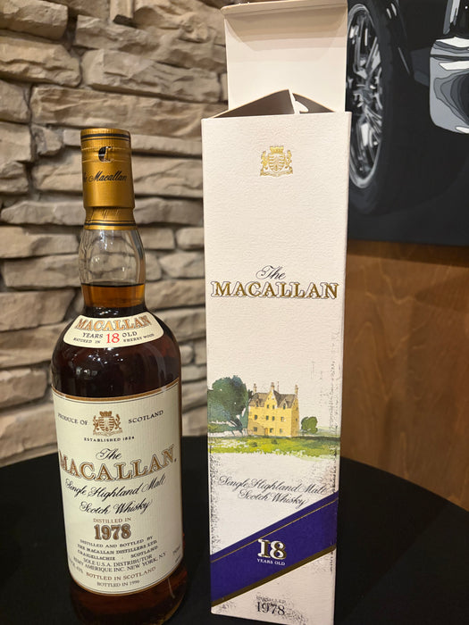 1978 Macallan 18 Year Old Sherry Oak Single Malt Scotch Whisky 750ml