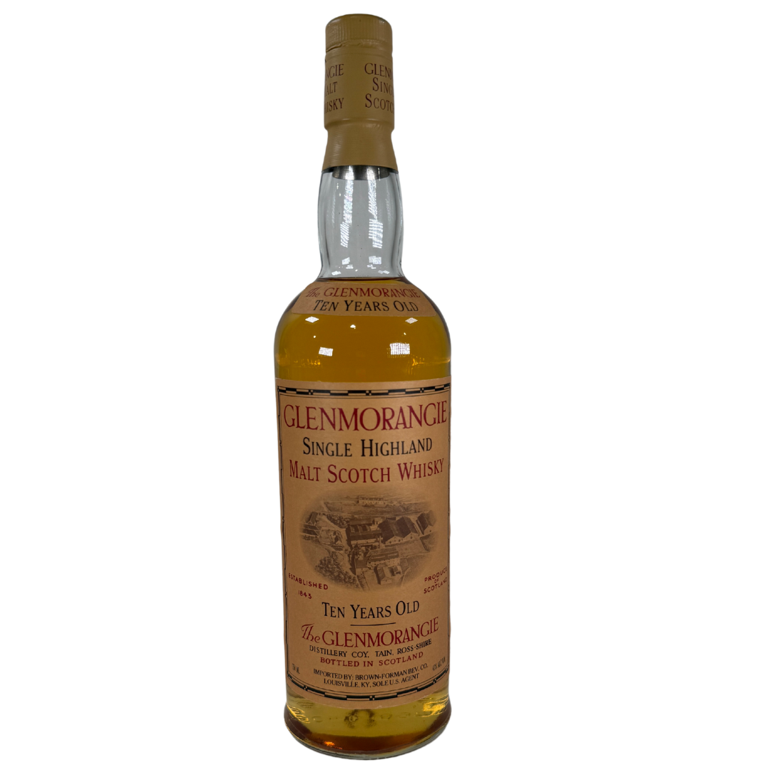 1980's Glenmorangie 10 Year Old Single Highland Malt Scotch 1980's Glenmorangie 10 Year Old Single Highland Malt Scotch
