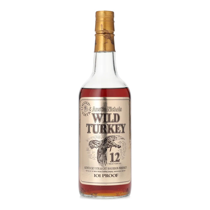 1985 Wild Turkey 12 Year Old Gold Foil Kentucky Bourbon 750ml Bottle