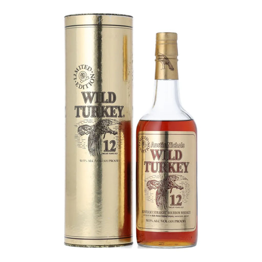 1990 Wild Turkey 12 Year Gold Foil Kentucky Bourbon 750ml