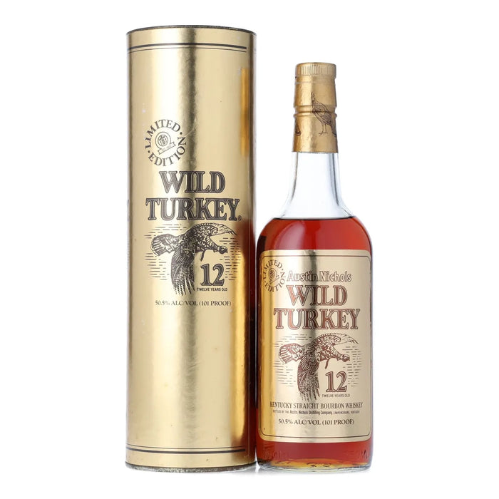 1991 Wild Turkey 12 Year Old Gold Foil Kentucky Bourbon 750ml