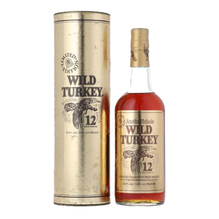 1992 Wild Turkey 12 Year Old Gold Foil Kentucky Bourbon 750ml