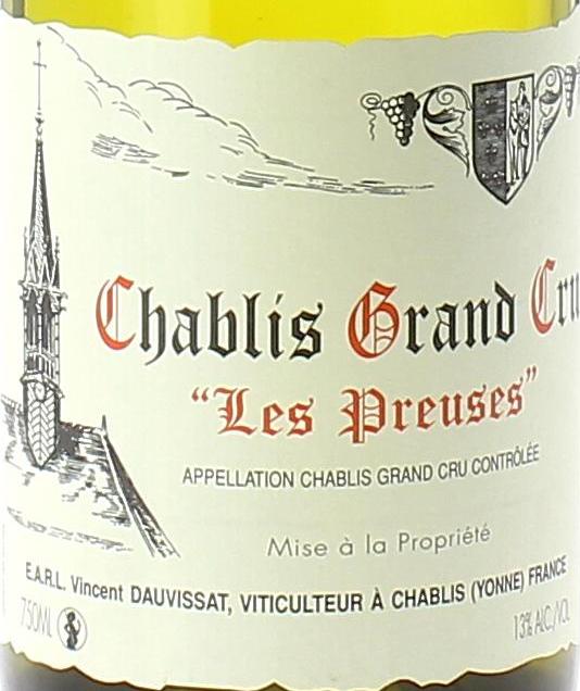 1999 Rene et Vincent Dauvissat Camus Les Preuses 750ml