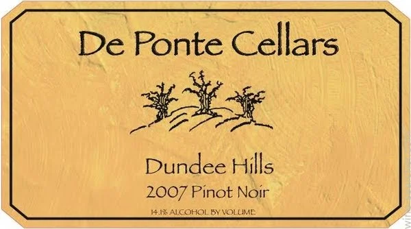 2007 De Ponte Cellars Clay Hill Pinot Noir 750ml