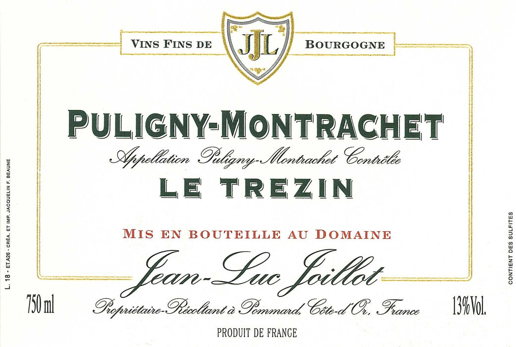 2009 Jean Luc Joillot Puligny Montrachet Le Trezin 750ml