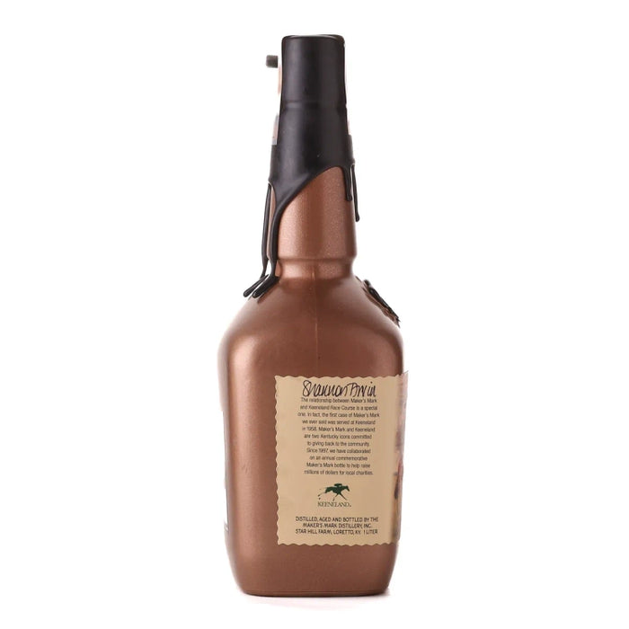2021 Maker's Mark Black Keeneland Kentucky Bourbon 1Lt Side
