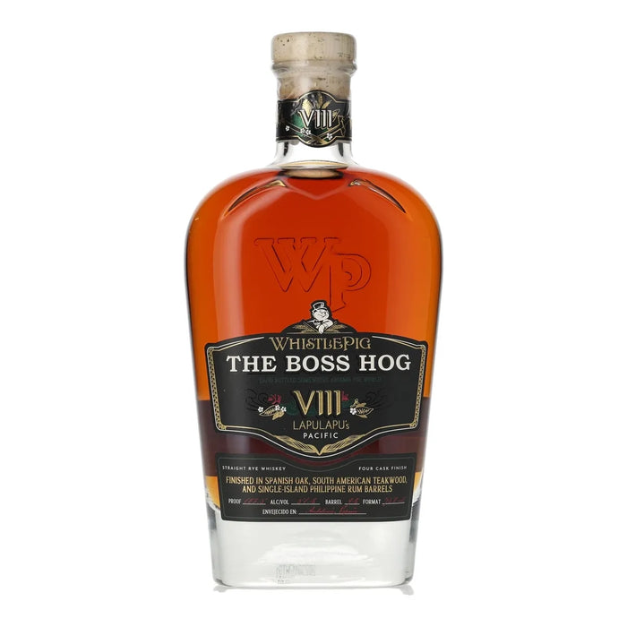 2021 WhistlePig The Boss Hog VIII Lapulapu's Pacific The One That Made It Around The World Straight Rye Whiskey 750ml Bottle
