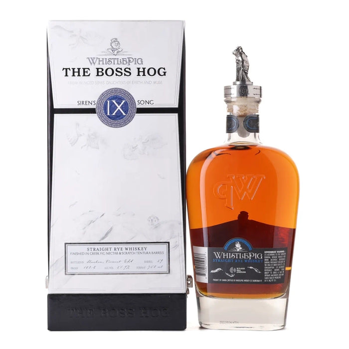 2022 WhistlePig The Boss Hog IX Siren's Song Straight Rye 750ml Back