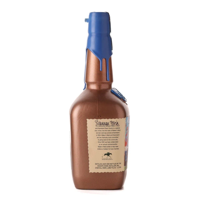 2023 Maker's Mark Blue Keeneland Kentucky Bourbon 1Lt Side