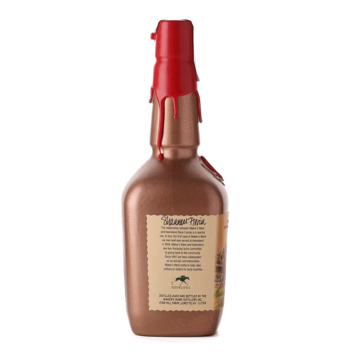 2023 Maker's Mark Red Keeneland Kentucky Bourbon 1Lt Side