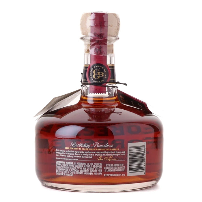 2023 Old Forester 12 Year Old Birthday Bourbon 750ml Back