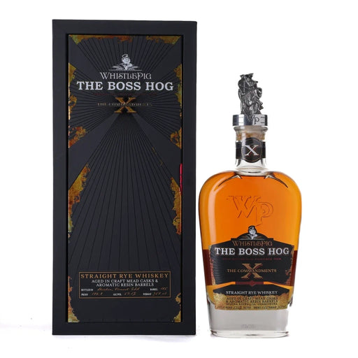 2023 WhistlePig The Boss Hog X The 10 Commandments Straight Rye 750ml Box