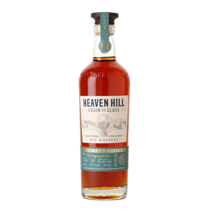 2025 Heaven Hill Grain to Glass Chinquapin Oak Kentucky Straight Rye Whiskey 700ml
