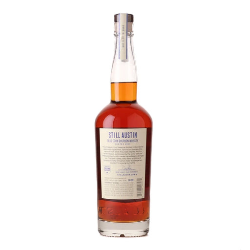 2025 Still Austin 6 Year Bottled in Bond Blue Corn Bourbon 750ml Back