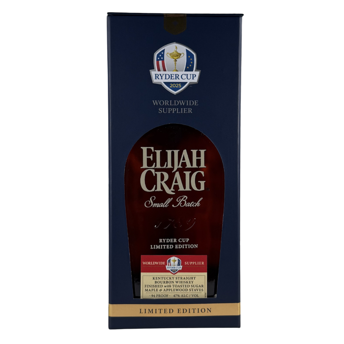2025 Elijah Craig Ryder Cup Toasted Barrel Straight Bourbon Whisky Box 750ml