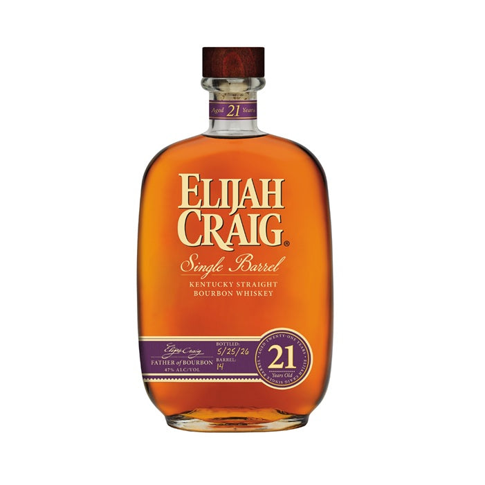2026 Elijah Craig 21 Year Old Single Barrel Straight Bourbon 750ml