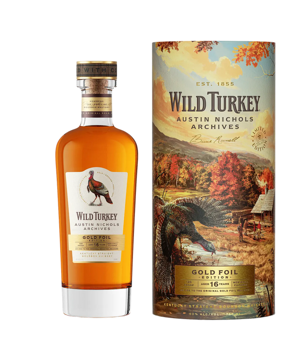 2026 Wild Turkey 16 Year Old Gold Foil Kentucky Straight Bourbon Whiskey 750ml