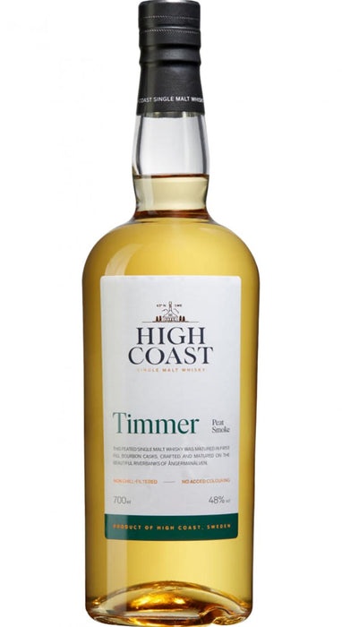 High Coast Timmer Peated Single Malt Whisky 750ml