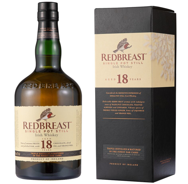 Redbreast 18 Year Old Single Pot Still Irish Whiskey 750ml
