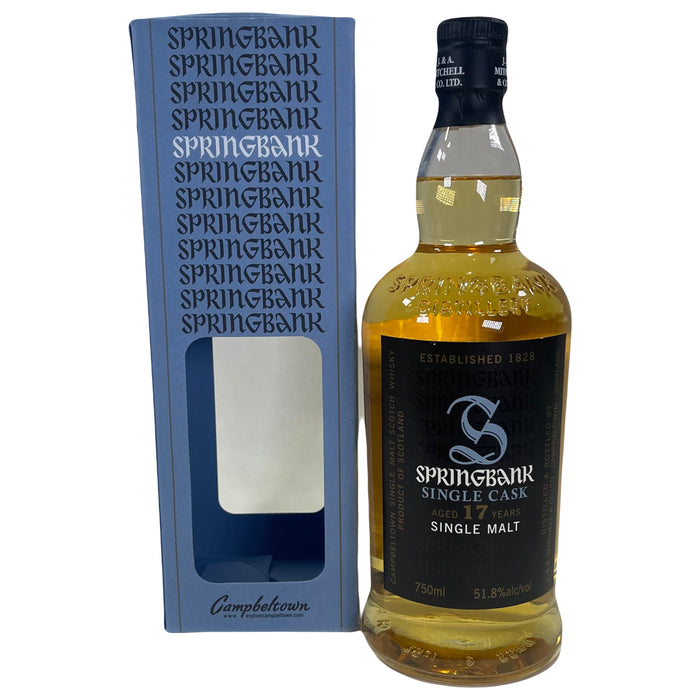 Springbank Single Cask 17 Year Old Single Malt Scotch Whisky 1999