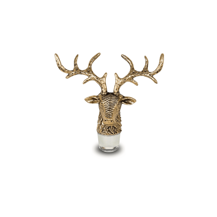 Gold Stag Deer Decanter