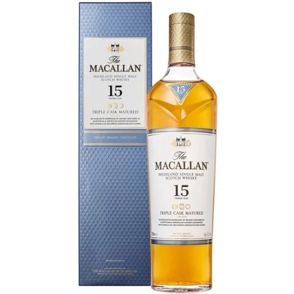 Macallan Triple Cask Matured Fine Oak 15 Year Old Single Malt Scotch Whisky 750ml