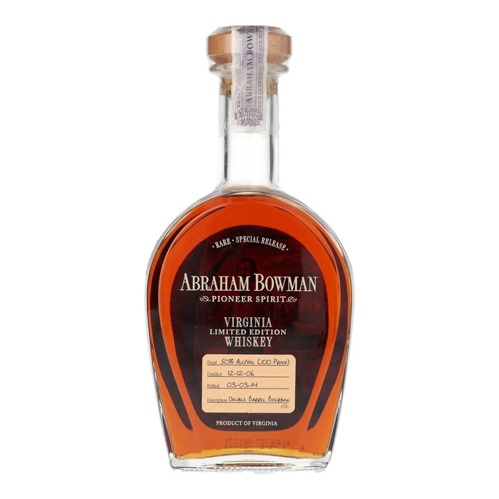 Abraham Bowman 7 Year Old Double Barrel Virginia Bourbon 750ml