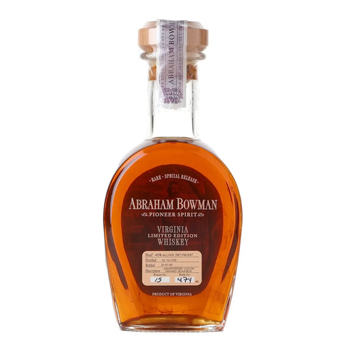 Abraham Bowman Gingerbread Cocoa Finished Virginia Whiskey 375ml
