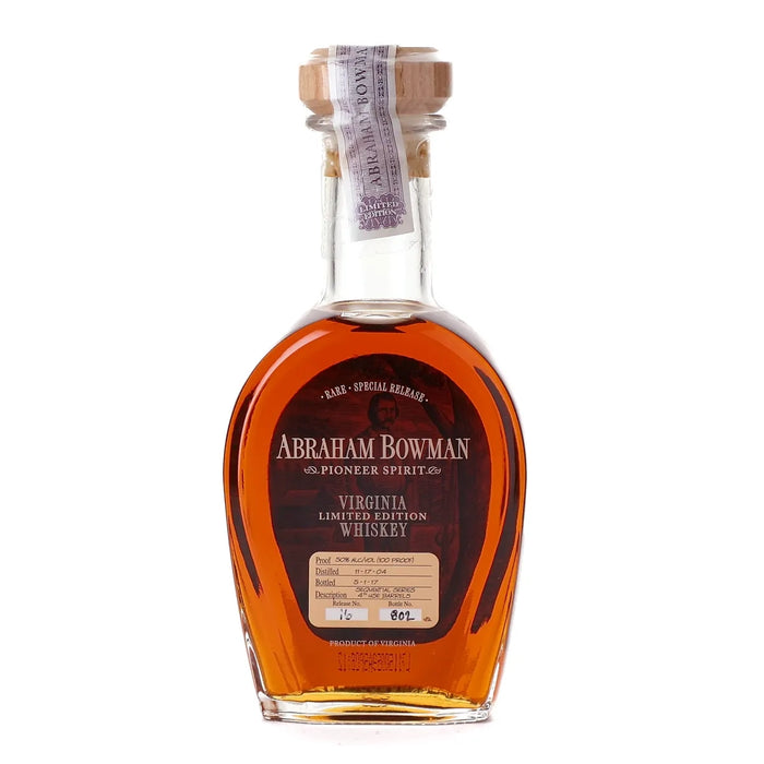 A. Smith Bowman Abraham Bowman Sequential Series Finished Virginia Whiskey 375ml