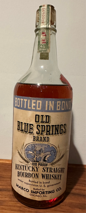 Old Blue Springs Bottled in Bond Kentucky Straight Bourbon Whiskey 750ml