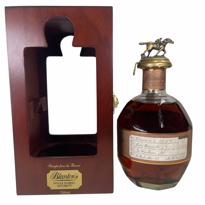 2009 Blanton's Straight From The Barrel Wooden Gift Box Edition Kentucky Straight Bourbon Whiskey