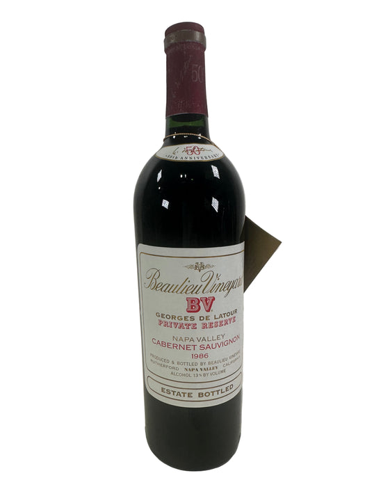 1986 Beaulieu Vineyard BV Georges de Latour Private Reserve Cabernet Sauvignon 750ml