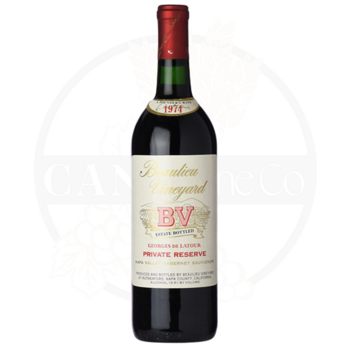 1974 Beaulieu Vineyard BV Georges de Latour Private Reserve Cabernet Sauvignon 750ml