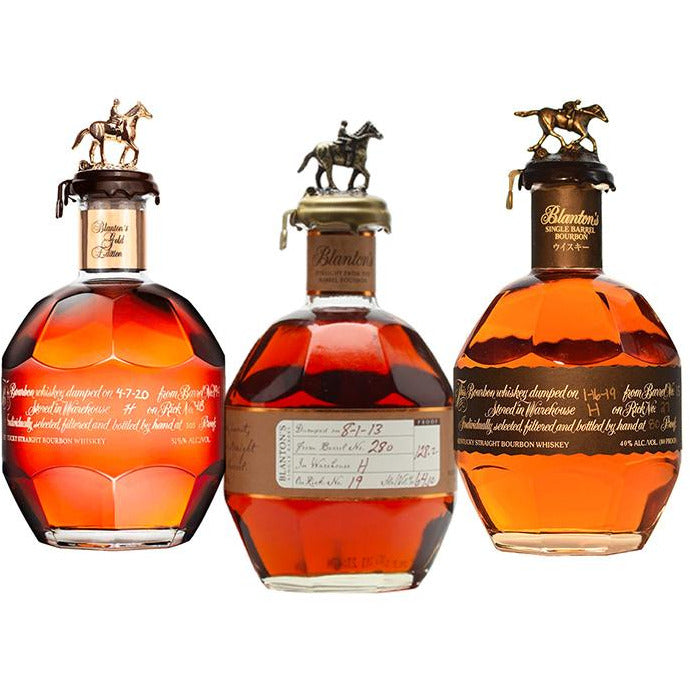 Blanton's Straight from the Barrel, Black Label and Gold Edition Bundle