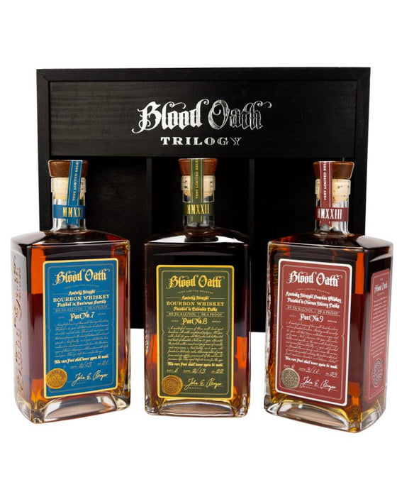 Blood Oath Trilogy Pact No 7-8-9 Bourbon Whiskey in OWC 750ml