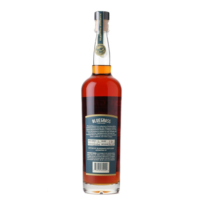 Bluegrass Distillers Elkwood Reserve 15 Year Straight Bourbon 750ml Back