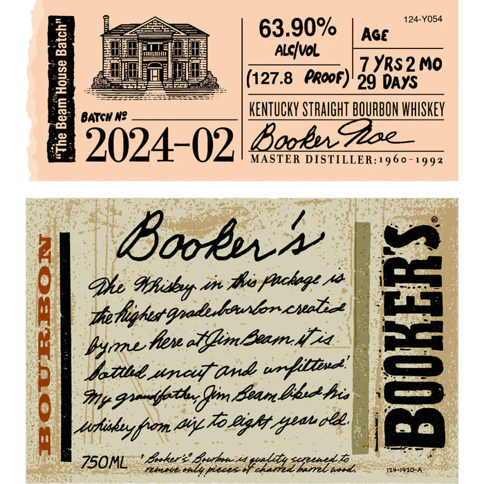 2024 Booker's Beam House Batch 2024-02 Kentucky Straight Bourbon Whiskey 750ml